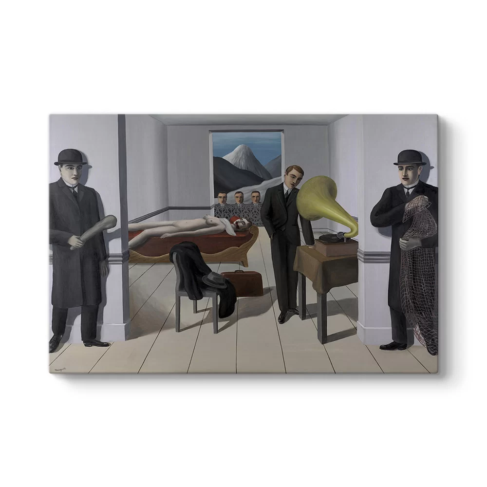 Rene Magritte - The Menaced Assassin Tablosu - Model 1
